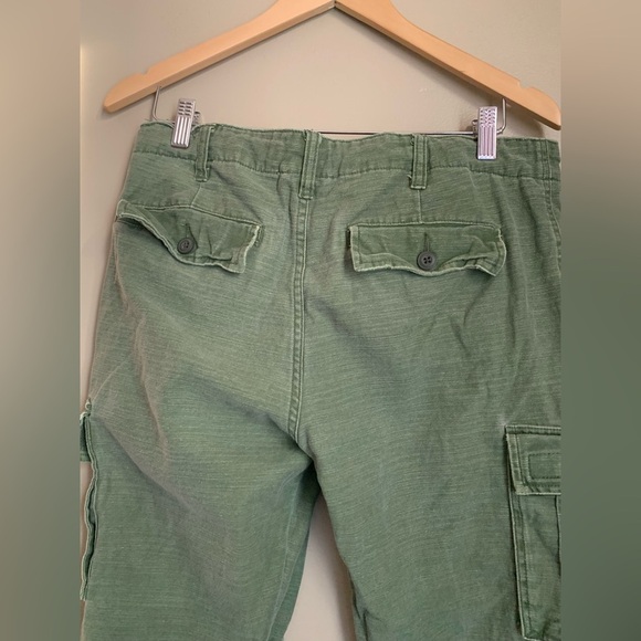 Koto Slim Fit Green Army Cargo Pants, military - Picture 8 of 15